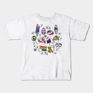 Sweet Pride Flags Kids T-Shirt